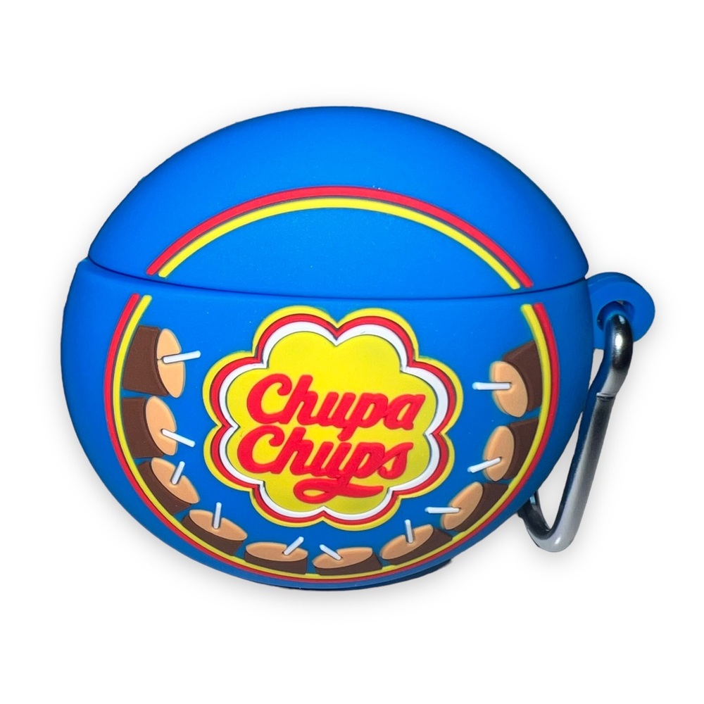 NEW Chupa Chups Lollipop AirPods Case Blue Shockproof Protective Silicone Case